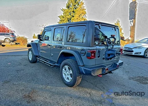 2021 Jeep Wrangler Unlimited Rubicon из США, поврежденный, VIN 1C4HJXFN4MW658998